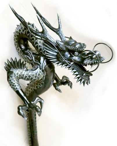 龍神様、手水 龍、竜の口、龍の蛇口（手水舎用、仏師の作品）